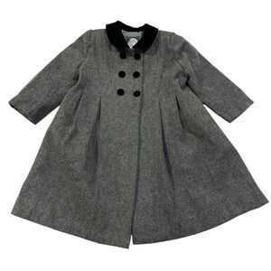 Isabel Garreton Wool Gray Coat 3T